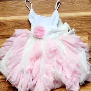 5T Vintage Chic Asymmetrical Tulle Dress